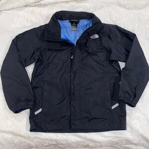 The North Face HyVent Kids Black and Blue Raincoat